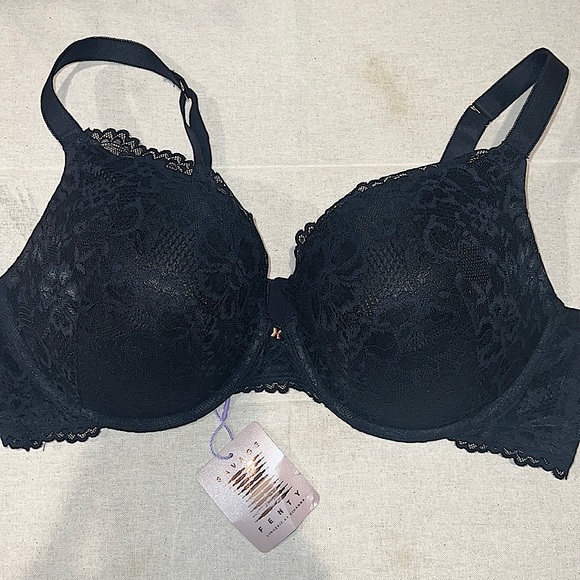 NWT Savage X Fenty 40DDD Lace Floral Push-up Plunge Bra - Picture 2 of 7